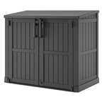 Outdoor Resin Storage Shed 36 Cu Ft Lockable Garden Storage Box