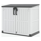 Outdoor Resin Storage Shed 36 Cu Ft Lockable Garden Storage Box