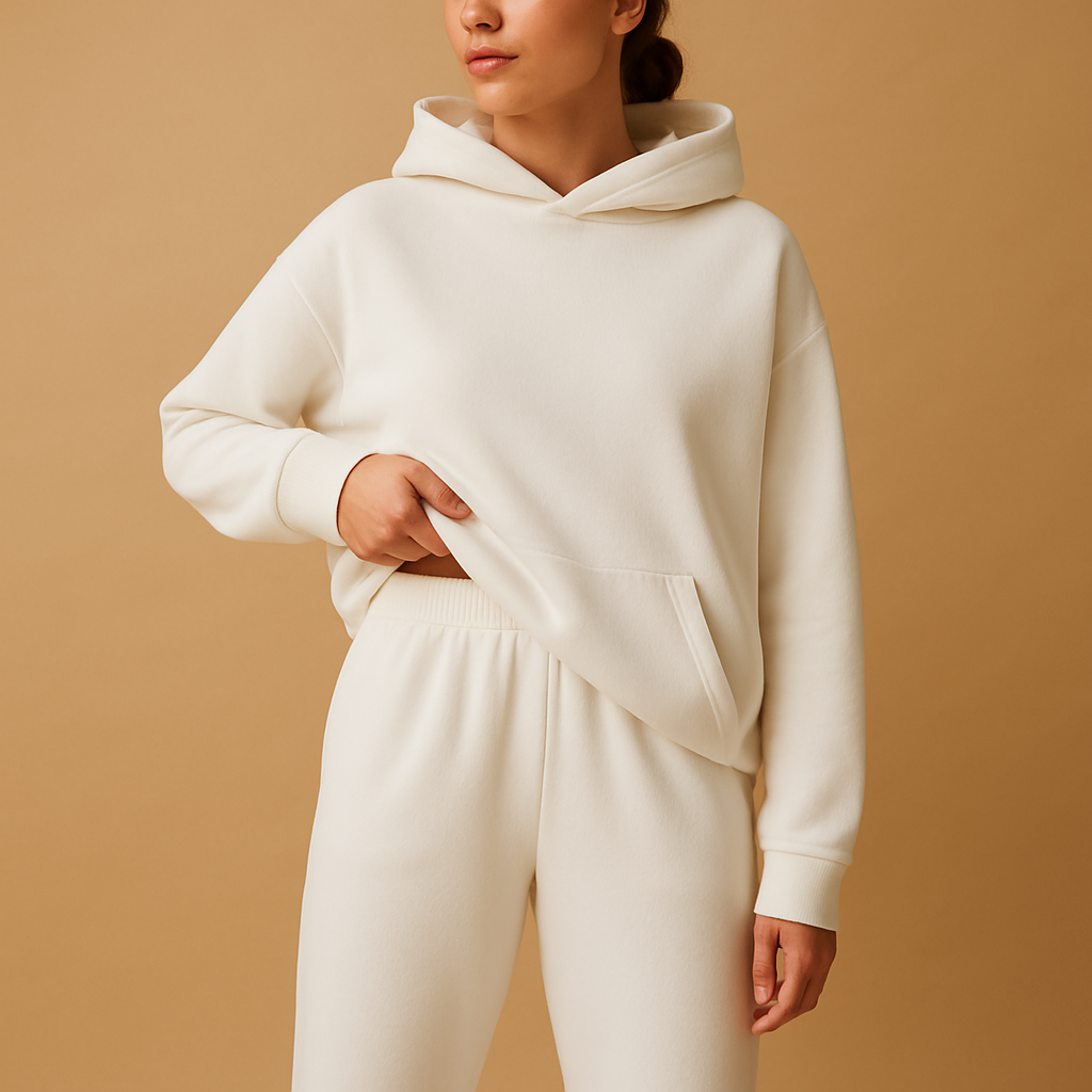 Oversized loungewear set for women with hoodie and joggers, ideal for home relaxation, casual days, and cozy evenings.