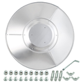 Patio Heater Reflector Shield Replacement 33in Aluminum Heat Cover
