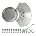 Patio Heater Reflector Shield Replacement 33in Aluminum Heat Cover