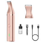 Pet Grooming Clippers Cordless with Double Blades for Paws and Face