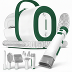 Pet Grooming Vacuum Set with Clippers, Nail Grinder, and Hair Tools