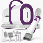 Pet Grooming Vacuum Set with Clippers, Nail Grinder, and Hair Tools