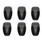 Plug-In Ultrasonic Pest Repellent 6 Pack with 20kHz–60kHz Outdoor Range