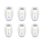Plug-In Ultrasonic Pest Repellent 6 Pack with 20kHz–60kHz Outdoor Range