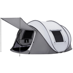 Pop Up Camping Tent for 4 People with 2 Doors and Automatic Setup