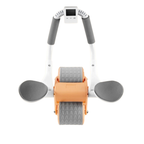 Rebound Core Training Ab Roller with Dual Wheels and Elbow Pads