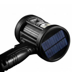 Rechargeable 90000 Lumen LED Spotlight with Solar Power and Floodlight