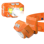 Rechargeable LED Headlamp Flashlight with Sensor, 8 Modes, 2-Pack