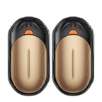 Rechargeable Two-Pack Hand Warmer Set with Adjustable Heat Levels