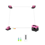 Remote Control Cat Chase Toy with DIY Rope Track and Feathers