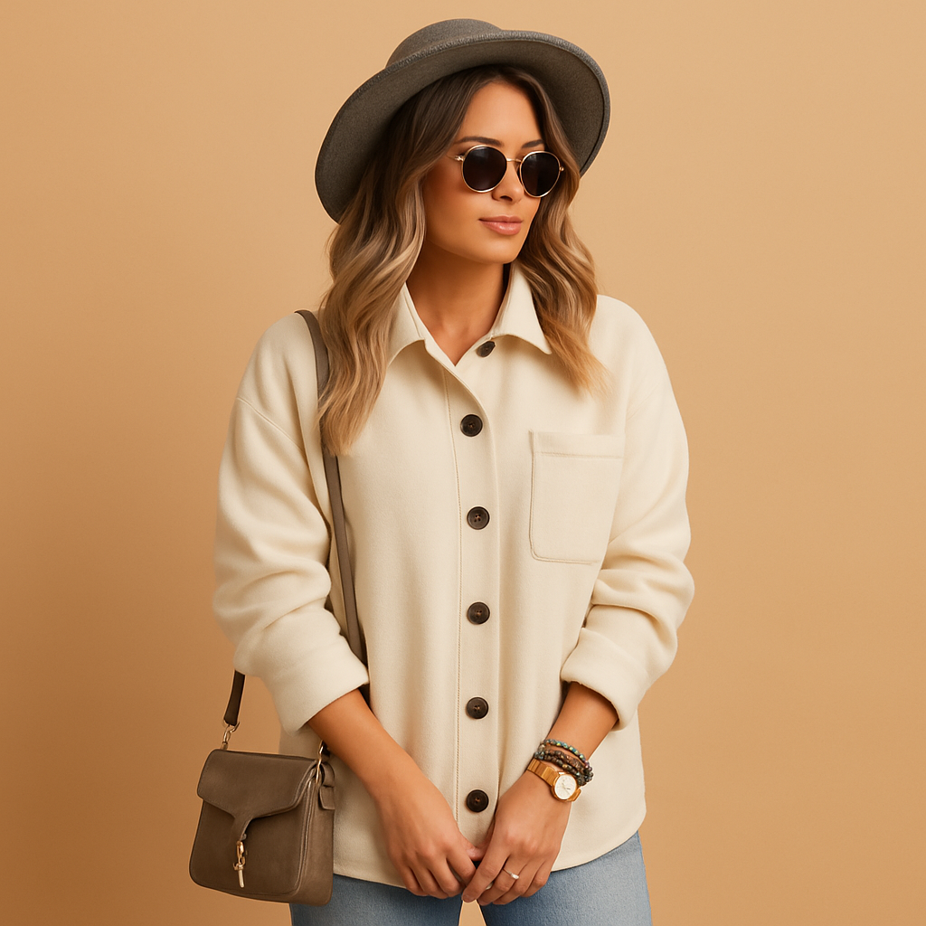 Sleeveless winter vest for women with a regular fit and soft seasonal colors, ideal for layering over sweaters and dresses in cold weather.