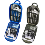 Stainless Steel Outdoor Cooking Utensil Kit with Case, 31-Piece