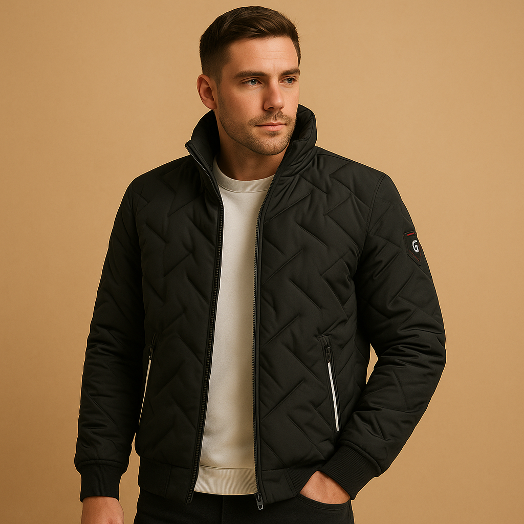 Men’s timeless puffer jacket with classic quilted design and warm fit, ideal for everyday wear, casual outings, and outdoor activities.
