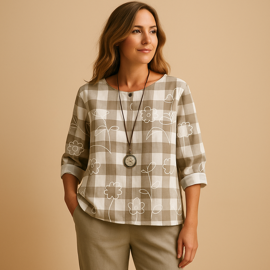 Two-piece spring and summer set for women with loose fit and elegant design, perfect for warm days, casual outings, and relaxed evenings.