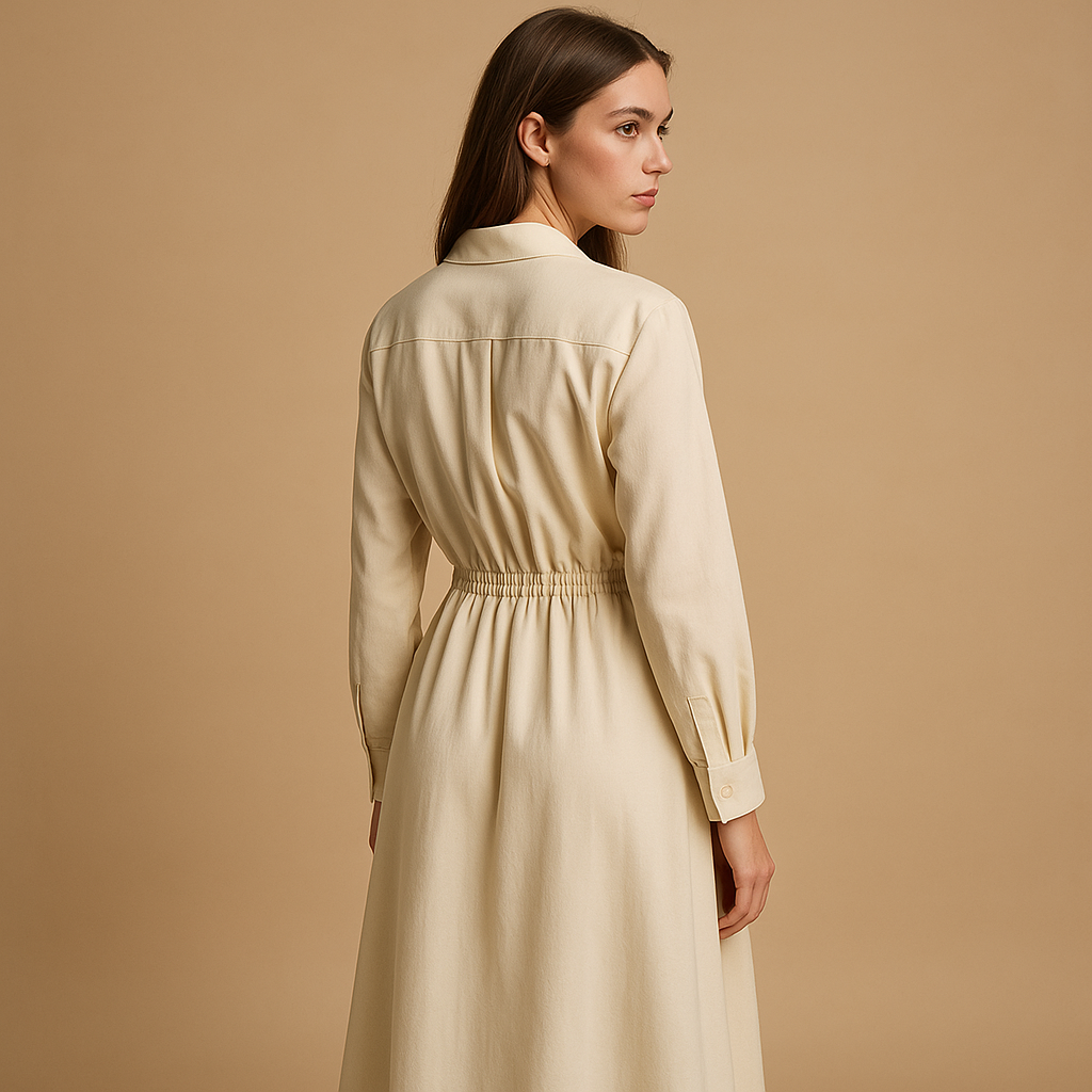 Vintage A-line dress for women with flattering waist and breathable fabric, perfect for weddings, dinners, and elegant casual wear.