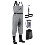 Water-Resistant Nylon Chest Waders with Boots for Fishing & Hunting