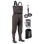 Water-Resistant Nylon Chest Waders with Boots for Fishing & Hunting