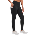 Women’s Fleece Lined Winter Leggings with Pockets and High Waist