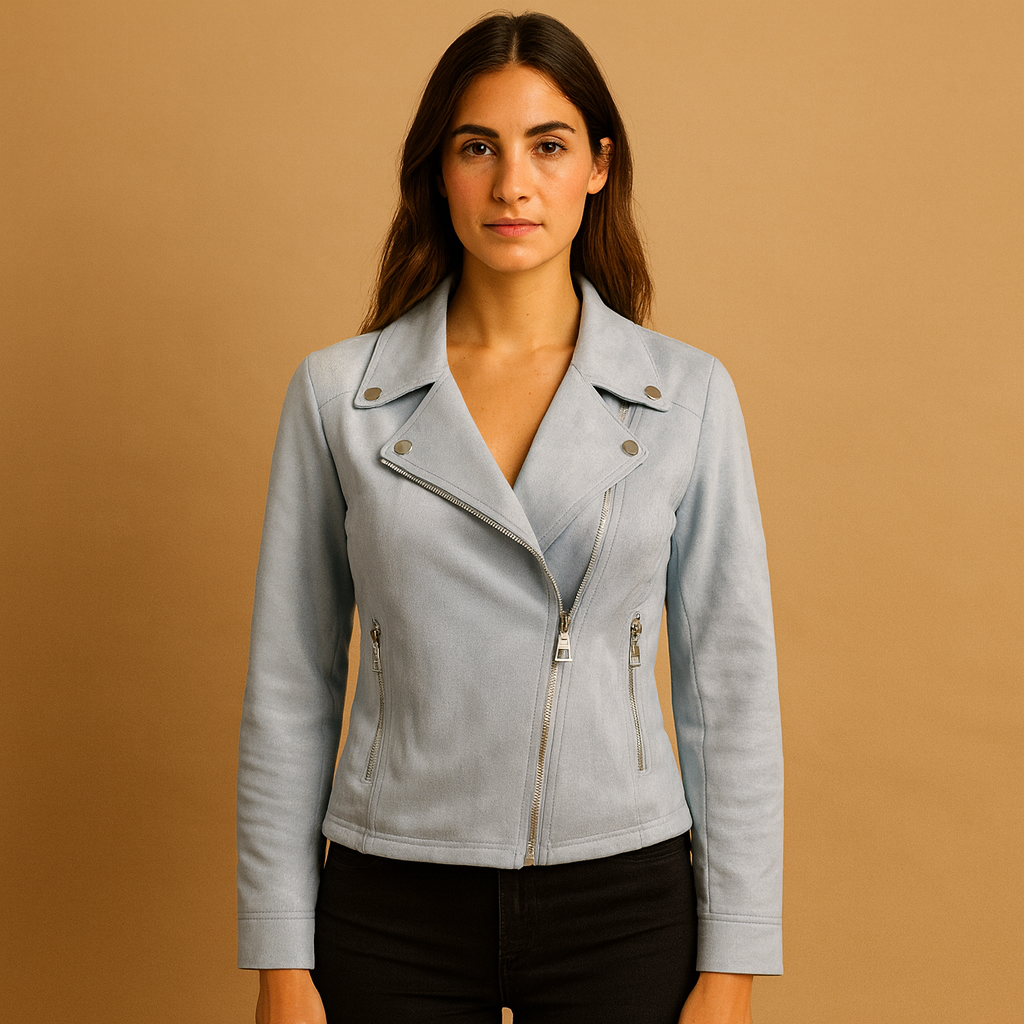 Women’s tailored jacket with breathable materials and subtle timeless detailing, ideal for work, casual, or evening outfits.