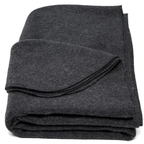 Wool Blend Blanket 64x88 inch for Camping, Travel, and Gear Kits