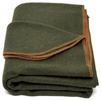 Wool Blend Blanket 64x88 inch for Camping, Travel, and Gear Kits